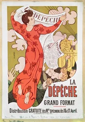Plakat reklamujący gazetę „La Dépêche de Toulouse”, 1892